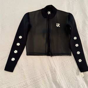 RI wetsuit Jacket with White Floral Details